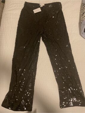 H&M Black Sequin Kids Pants